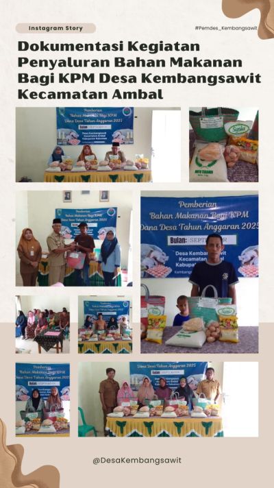 PENYALURAN BANTUAN BAHAN MAKANAN UNTUK BULAN SEPTEMBER DANA DESA TAHUN 2025